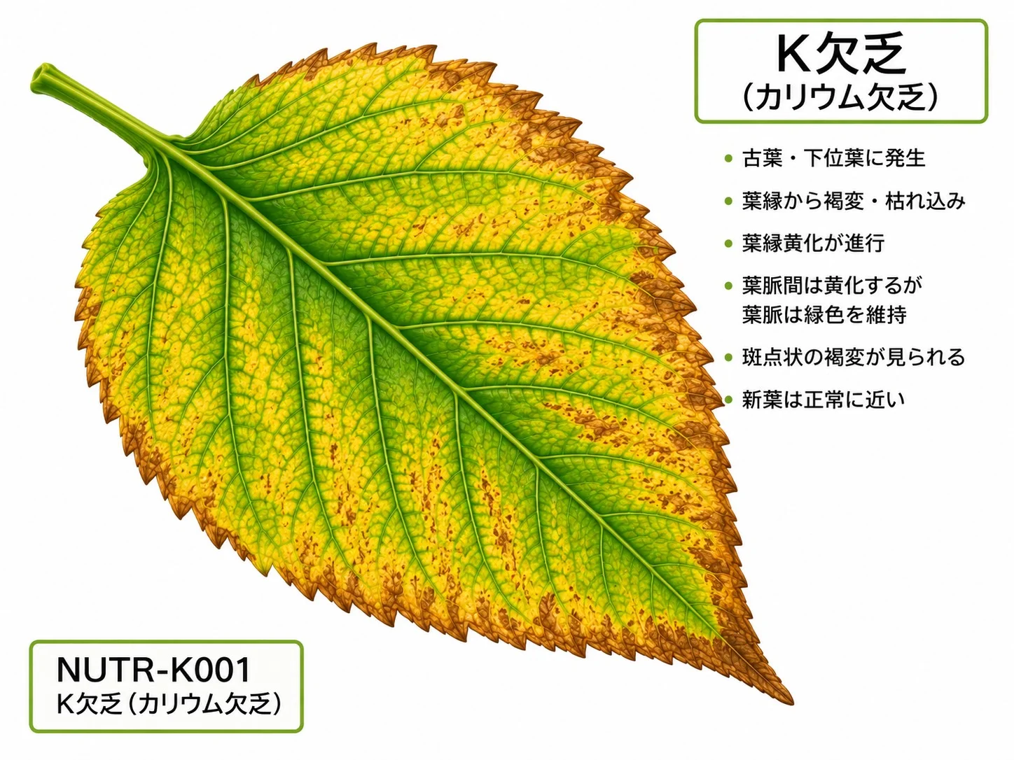 カリウム欠乏症の症状イラスト